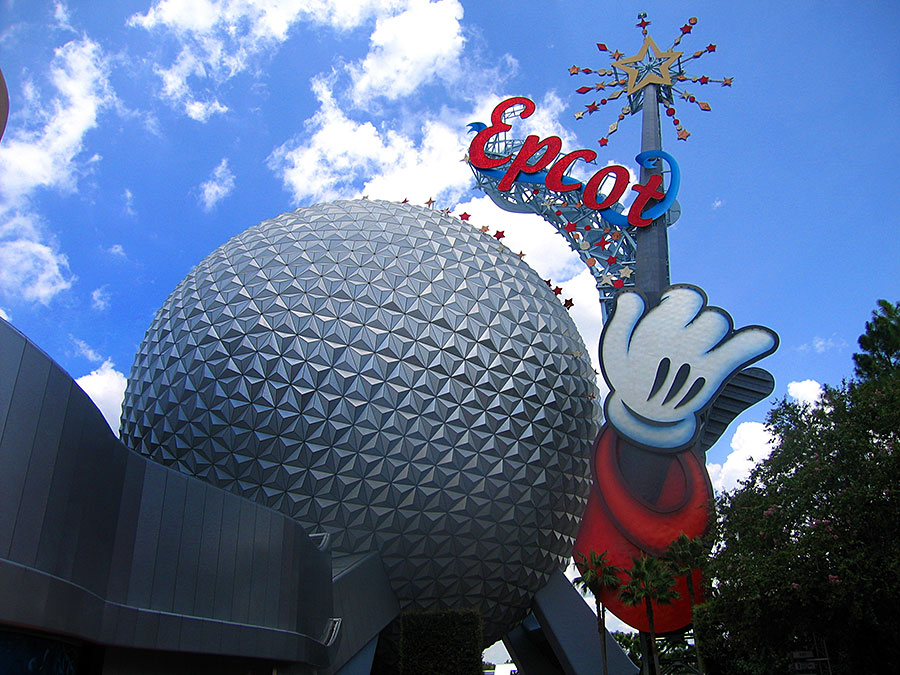 Mickey Wand on Spaceship Earth